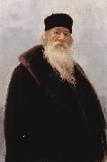Portrait of Vladimir Vasilievich Stasov, Russian art historian and music critic, Ilya Repin